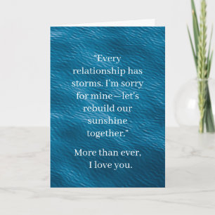 I’m Sorry Relationship Card Elegant Apology