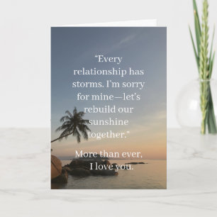 I’m Sorry Relationship Card Elegant Apology