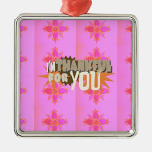 I’m Thankful for You: A Heartfelt Expression  Metal Tree Decoration
