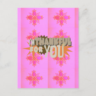 I’m Thankful for You: A Heartfelt Expression Postcard