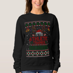 I M The Athletic Trainer Reindeer Matching Christm Sweatshirt