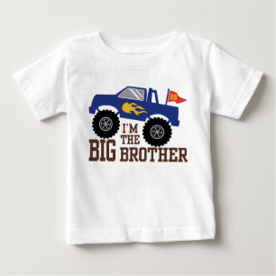 I’m The Big Brother Monster Truck Baby T-Shirt