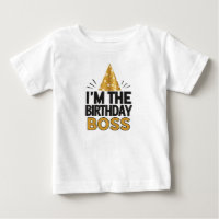 "I’m the Birthday Boss" – Baby T-shirt