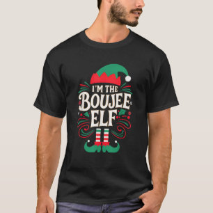 I m The Boujee Elf Group Christmas Xmas Women Girl T-Shirt