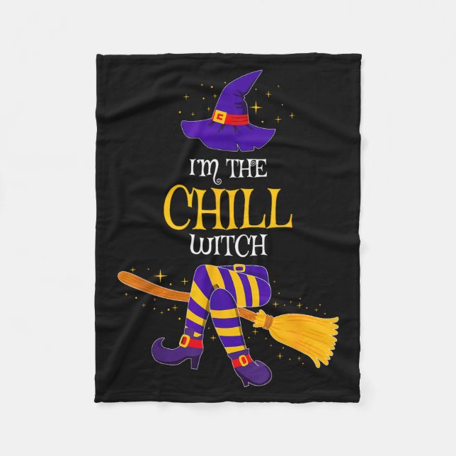 I’m The Chill Witch Family Matching Costume Hallow Fleece Blanket (Front)