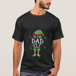 I m The Dad Elf Christmas Family Matching Pajama V T-Shirt