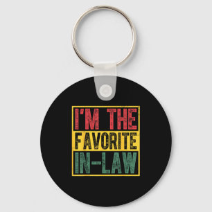 I’m The Favorite In Law Funny Retro Humor Family M Key Ring