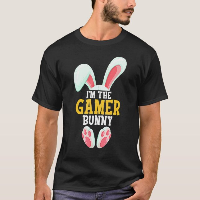 I M The Gamer Bunny   Funny Matching Family Easter T-Shirt (Front)