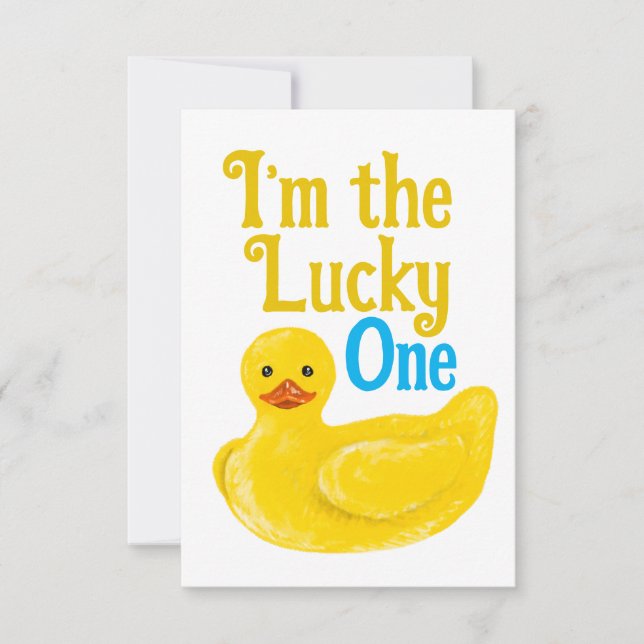 I’m the Lucky One Thank You Card (Front)