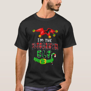 I m The Photographer Elf Xmas Costumes Elf Lover P T-Shirt