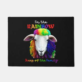 I m the RAINBOW sheep of the family 2 Doormat