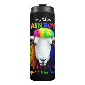 I m the RAINBOW sheep of the family 2 Thermal Tumbler