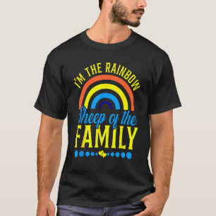 I M The RAINBOW SHEEP OF THE FAMILY LGBT Flag Gay  T-Shirt