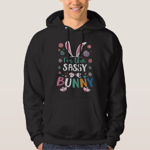 I m The Sassy Bunny Festival Easter Egg Rabbit Ear Hoodie