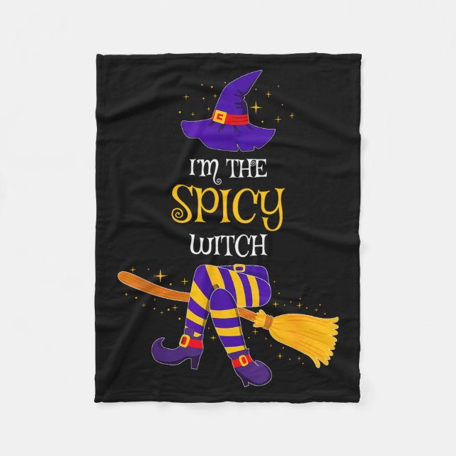 I’m The Scy Witch Family Matching Costume Hallowee Fleece Blanket (Front)