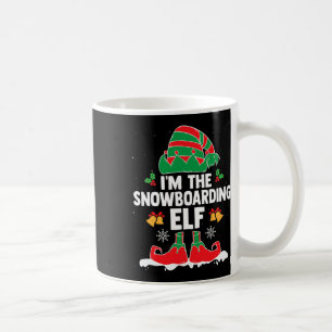 I’m The Snowboarding Elf Winter Sports Xmas Elf Sq Coffee Mug