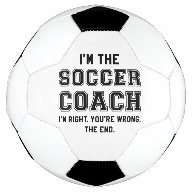 I’m The Soccer Coach Football (Front)