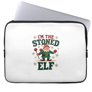 I�m The Stoned Elf Vintage Christmas Dabbing Unico Laptop Sleeve