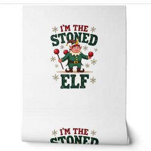 I�m The Stoned Elf Vintage Christmas Dabbing Unico Wallpaper