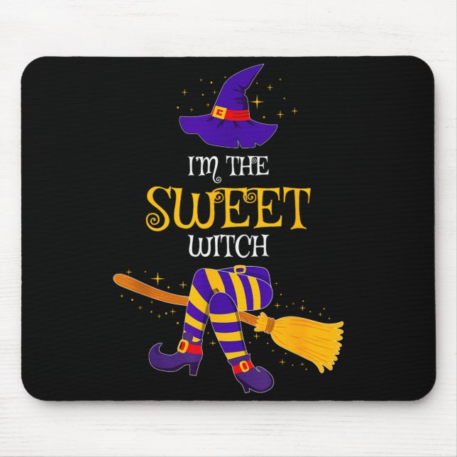 I’m The Sweet Witch Family Matching Costume Hallow Mouse Mat (Front)