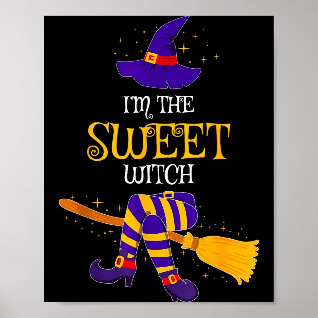 I’m The Sweet Witch Family Matching Costume Hallow Poster (Front)