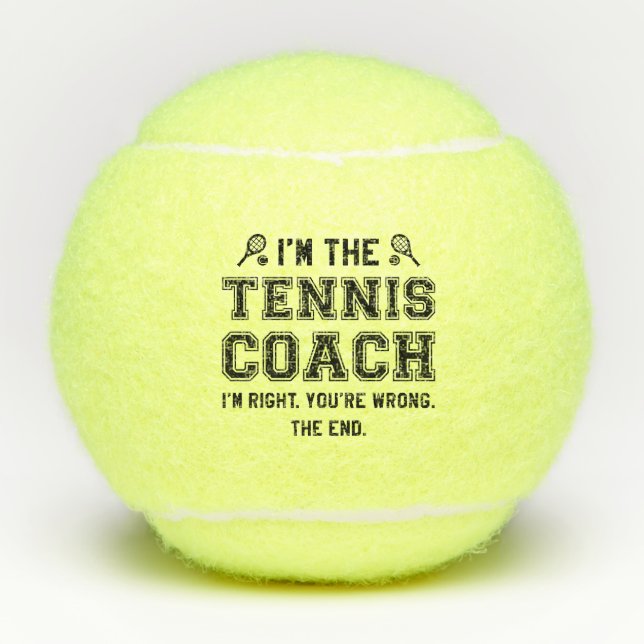 I’m The Tennis Coach Tennis Balls (Front)