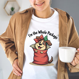 I’m the Whole Package – Funny Gift-Wrapped Dog  Tri-Blend Shirt