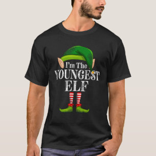 I m The Youngest Elf Matching Family Christmas Fun T-Shirt
