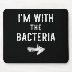 I’m With The Bacteria Funny Halloween Couple Costu Mouse Mat