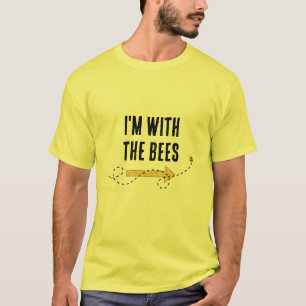 I’m With the Bees Funny Two-Sided Halloween T-Shirt