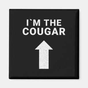 I´m with the Cougar Humor Halloween Birthday Gift  Magnet