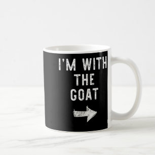 I’m With The Goat Funny Halloween Couple Costume Coffee Mug