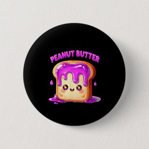 I’m With The Peanut Butter Funny Matching Couple C 6 Cm Round Badge