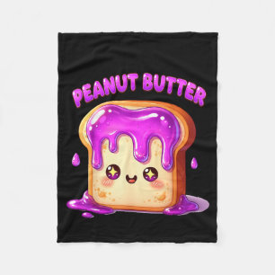 I’m With The Peanut Butter Funny Matching Couple C Fleece Blanket