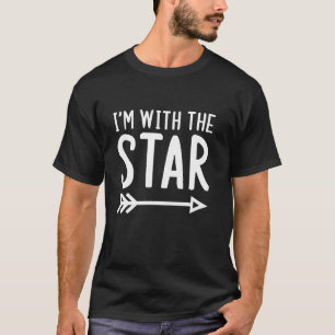 I m With The Star Funny Matching Halloween Couple T-Shirt