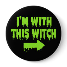 I’m With This Witch Funny Halloween Design