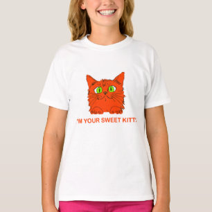I’m Your Sweet Kitty - Red Cat by artist Lukian T-Shirt