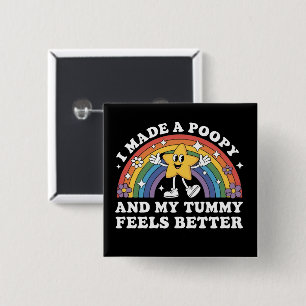 I Made A Poopy Funny Inappropriate Vacation Swap 15 Cm Square Badge