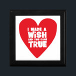 I MADE A WISH love heart Gift Box<br><div class="desc">A cool,  trendy and fun design that will brighten a loved one's day. Designed by Thisisnotme©</div>
