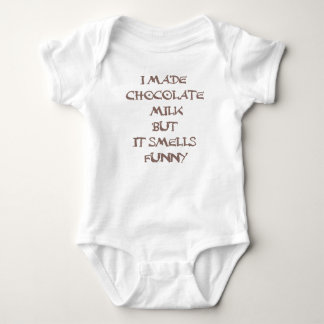 I made chocolate milk but it smells funny baby bodysuit