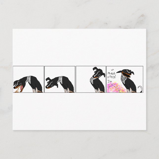 "I made food" Postcard (Front)