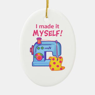 I MADE IT MYSELF CERAMIC TREE DECORATION