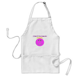 I Made My First Communion Big Pink Standard Apron
