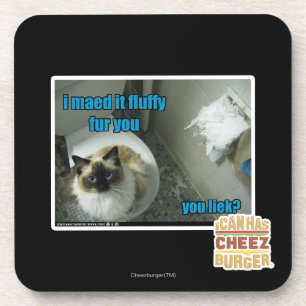 I maed it fluffy fur you coaster