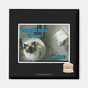 I maed it fluffy fur you magnet