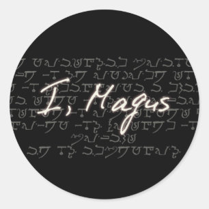 I, magus classic round sticker
