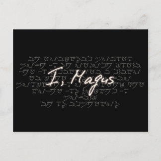 I, magus postcard