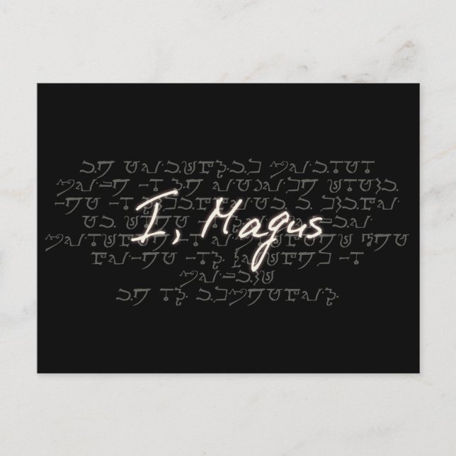 I, magus postcard (Front)