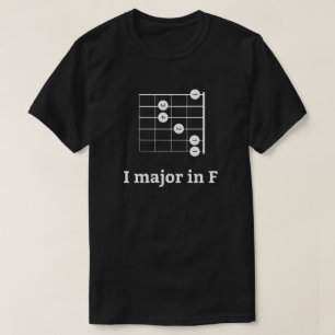 I Major In F Guitar Chord T-Shirt