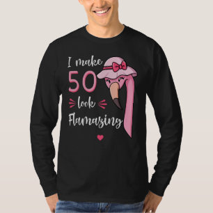 I Make 50 Look Flamazing Flamingo Birthday Party 5 T-Shirt